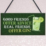 Friendship Gin Sign Garden Plaque Shed Home Bar Pub Plaque Gift