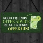 Friendship Gin Sign Garden Plaque Shed Home Bar Pub Plaque Gift