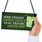 Friendship Gin Sign Garden Plaque Shed Home Bar Pub Plaque Gift