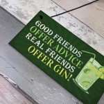 Friendship Gin Sign Garden Plaque Shed Home Bar Pub Plaque Gift
