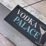 Vodka Palace Alcohol Gift Man Cave Home Bar Pub Plaque Sign