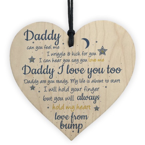 Handmade Heart From Bump Gifts For Men Daddy To Be Birthday