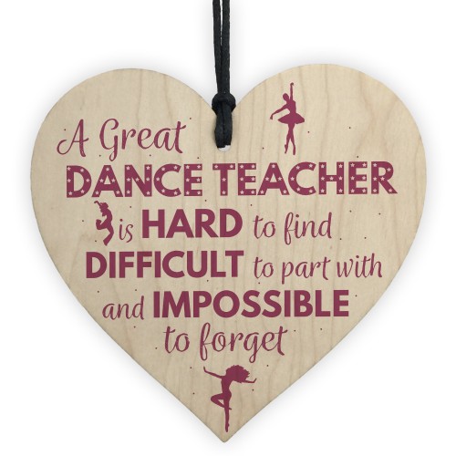 Handmade Heart Thank You Dance Teacher Gift Goodbye Gift For Her