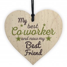 Handmade Colleague Heart Plaque Sign Co Worker Birthday Gift 