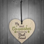 Handmade Colleague Heart Plaque Sign Co Worker Birthday Gift 