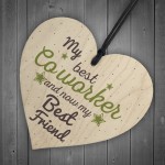Handmade Colleague Heart Plaque Sign Co Worker Birthday Gift 