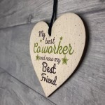 Handmade Colleague Heart Plaque Sign Co Worker Birthday Gift 
