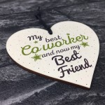 Handmade Colleague Heart Plaque Sign Co Worker Birthday Gift 