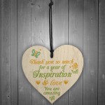 Handmade Hanging Heart Gift For Teacher Childminder Friend 