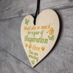 Handmade Hanging Heart Gift For Teacher Childminder Friend 