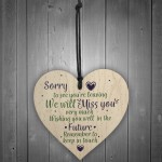 Handmade Wooden Heart Plaque Gifts For Colleague Co Worker Gift