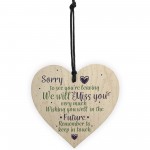 Handmade Wooden Heart Plaque Gifts For Colleague Co Worker Gift