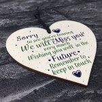 Handmade Wooden Heart Plaque Gifts For Colleague Co Worker Gift