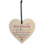 Handmade Best Friends Are Like Stars Wooden Heart Plaque Gift
