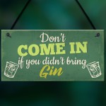 Funny Bar Sign Novelty Hanging Sign Gin Gifts Pub Man Cave 