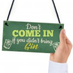 Funny Bar Sign Novelty Hanging Sign Gin Gifts Pub Man Cave 