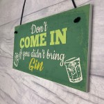Funny Bar Sign Novelty Hanging Sign Gin Gifts Pub Man Cave 