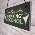 Drinking Funny Alcohol Garden Plaque Gin Vodka Sign Shed Gift