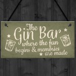 Bar Sign Novelty Hanging Home Gin Bar Pub Plaque Funny Man Cave 