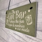 Bar Sign Novelty Hanging Home Gin Bar Pub Plaque Funny Man Cave 