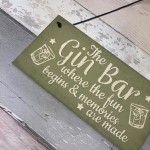 Bar Sign Novelty Hanging Home Gin Bar Pub Plaque Funny Man Cave 