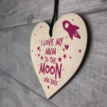 Birthday Gift For Mum Sign Mummy Wooden Heart Special Keepsake 