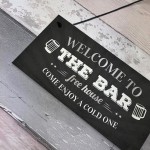 Welcome Pub Beer Bar Funny Wall Sign Gift Present Landlord