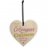 Chance Made Us Colleagues Handmade Heart Plaque Friendship Gift