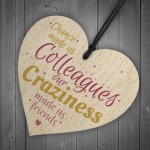 Chance Made Us Colleagues Handmade Heart Plaque Friendship Gift