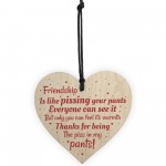 Friendship Best Friend Gift Funny Thank You Birthday Wooden Gift