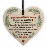 Mum Dad Nan Memorial Gift Wood Heart Christmas Memorial Sign Mum Dad Nan Memorial Gift Wood Heart Christmas Memorial Sign