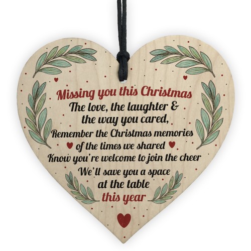 Mum Dad Nan Memorial Gift Wood Heart Christmas Memorial Sign Mum Dad Nan Memorial Gift Wood Heart Christmas Memorial Sign