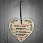 Mum Dad Nan Memorial Gift Wood Heart Christmas Memorial Sign Mum Dad Nan Memorial Gift Wood Heart Christmas Memorial Sign