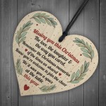 Mum Dad Nan Memorial Gift Wood Heart Christmas Memorial Sign Mum Dad Nan Memorial Gift Wood Heart Christmas Memorial Sign