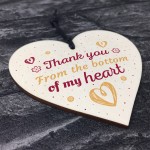 Thank You Gift For Teacher Midwife Nurse Assistant Wooden Heart