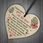 Mum Memorial Gifts Wooden Heart Grave Plaque Tribute Sign Mum