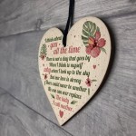Mum Memorial Gifts Wooden Heart Grave Plaque Tribute Sign Mum
