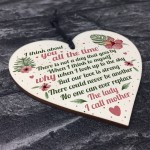 Mum Memorial Gifts Wooden Heart Grave Plaque Tribute Sign Mum