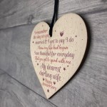 Happy Anniversary Wedding Anniversary Gift Husband Wife Heart