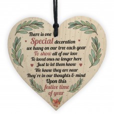 Memorial Plaque Decoration Mum Dad Nan Memorial Gift Wood Heart