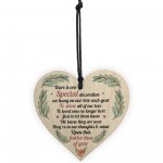 Memorial Plaque Decoration Mum Dad Nan Memorial Gift Wood Heart