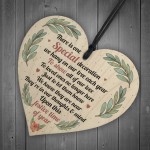Memorial Plaque Decoration Mum Dad Nan Memorial Gift Wood Heart