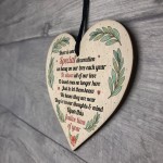 Memorial Plaque Decoration Mum Dad Nan Memorial Gift Wood Heart