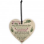 Mum Memorial Gift Grave Plaque Tribute Sign Wooden Heart Mum