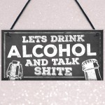 Novelty Funny Alcohol Sign Gin Vodka Gift Man Cave Home Bar Gift