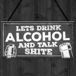 Novelty Funny Alcohol Sign Gin Vodka Gift Man Cave Home Bar Gift