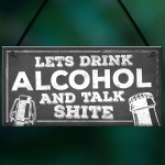 Novelty Funny Alcohol Sign Gin Vodka Gift Man Cave Home Bar Gift
