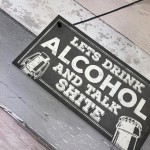 Novelty Funny Alcohol Sign Gin Vodka Gift Man Cave Home Bar Gift