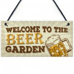 Beer Garden Bar Sign For Garden Pub Man Cave Shed Plaque Gift