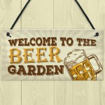 Beer Garden Bar Sign For Garden Pub Man Cave Shed Plaque Gift